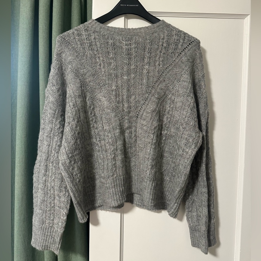 Lightweight Gray Knit Sweater